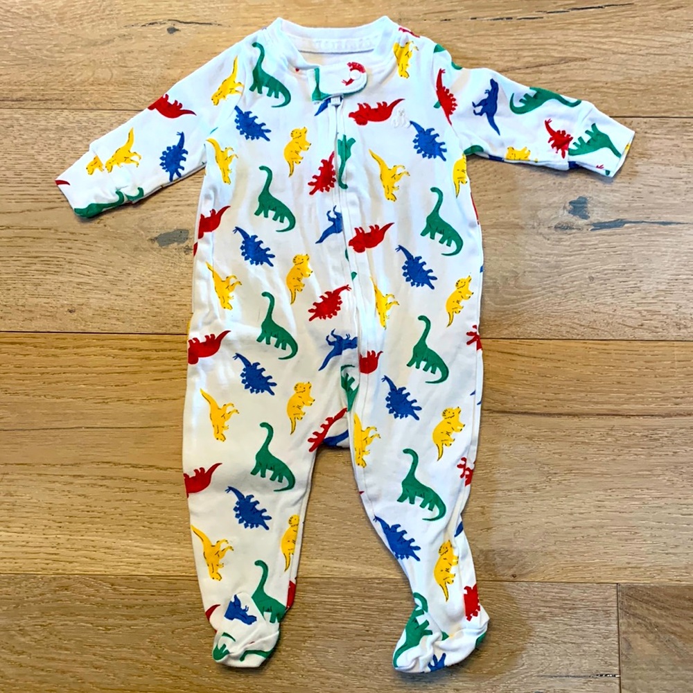 BabyGap dinosaur print footed pajamas